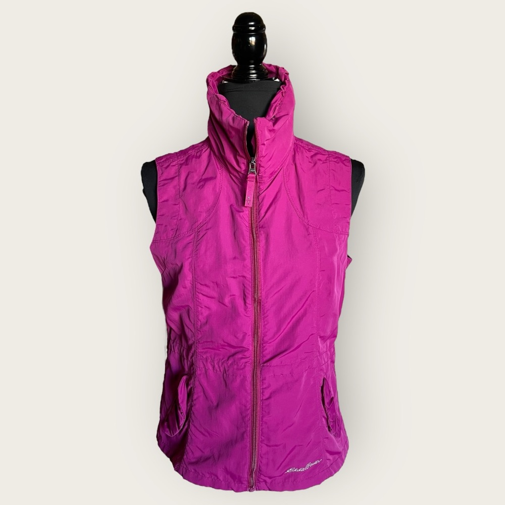 Eddie Bauer TRAVEX Nylon Hiking Vest Women’s Small Purple Pink Layerable